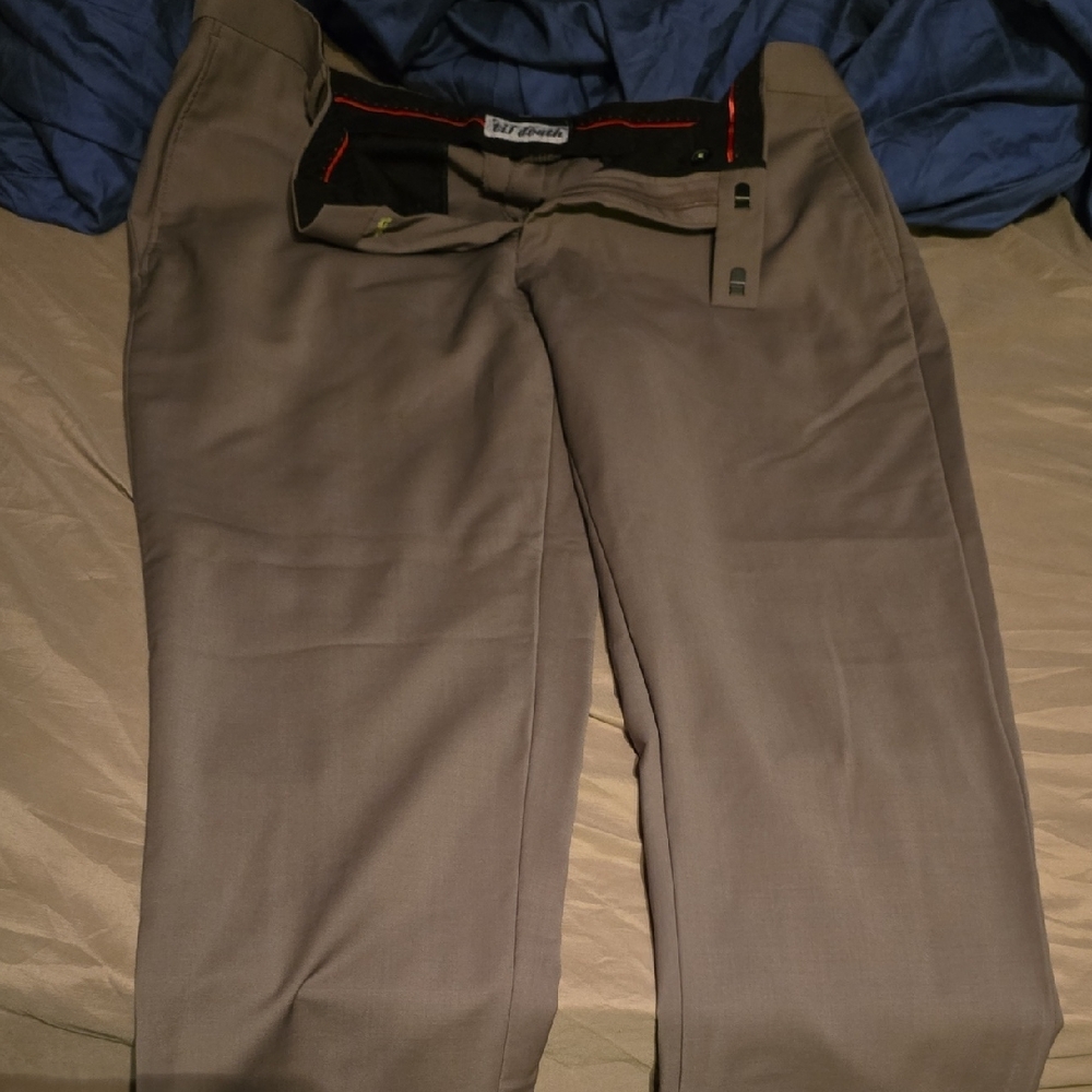 Twisted Tailor 'til death 34s Elegant Men's Dress Pants in Charcoal